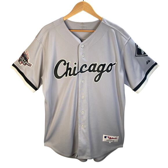 Chicago White Sox Keegan #22 MLB Majestic Authentic‎ Baseball Jersey Gray - Picture 1 of 16